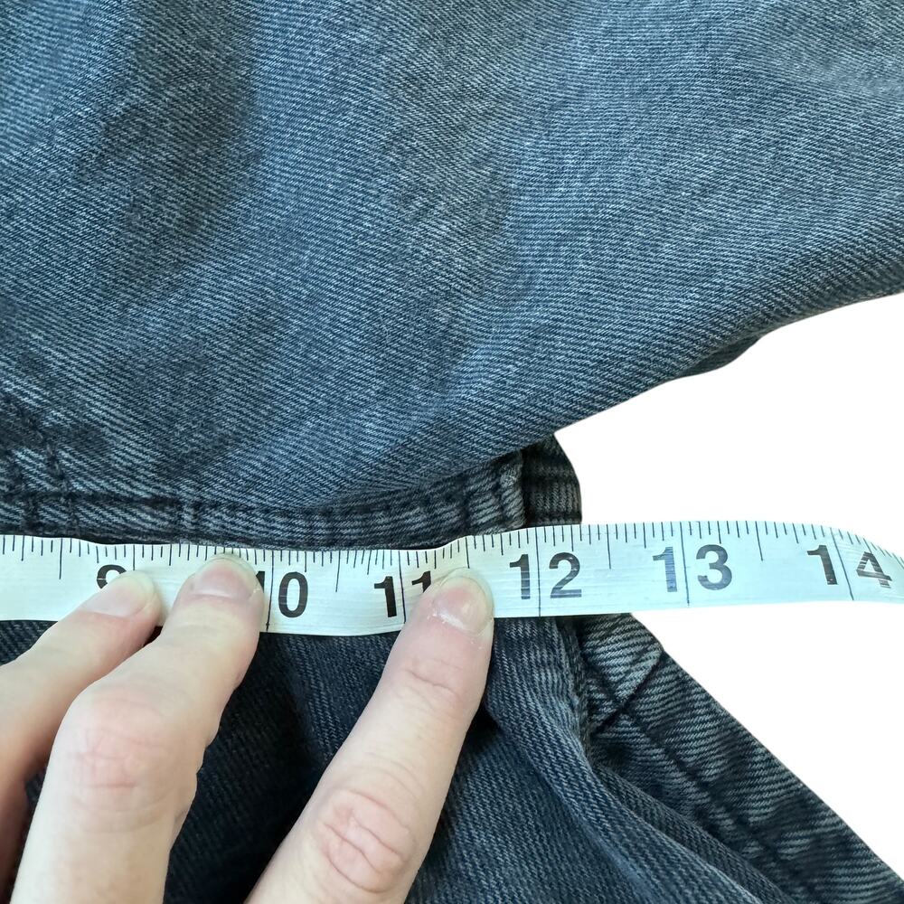 Re/Done High Rise Loose Jeans Ripped Black - Picture 10 of 11
